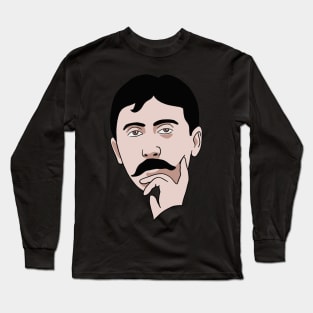 Marcel Proust Portrait Long Sleeve T-Shirt